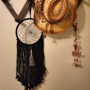 Hobby Lobby - Boho Black Tasseled Hanging Dream Catcher - Wall Decor